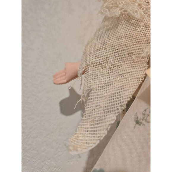 Rare Vintage Virginia Black Christmas Angel Doll Original Hang Tag Blue White - Picture 9 of 14